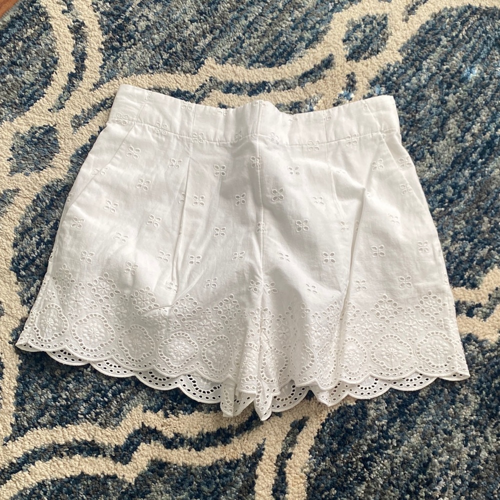 Loft White Eyelet Shorts